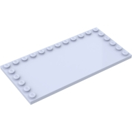 Lego destička 6x12 se study na kraji, světle fialová (617839)